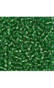 Miyuki rocailles Perlen 8/0 - Silver lined light green 8-15